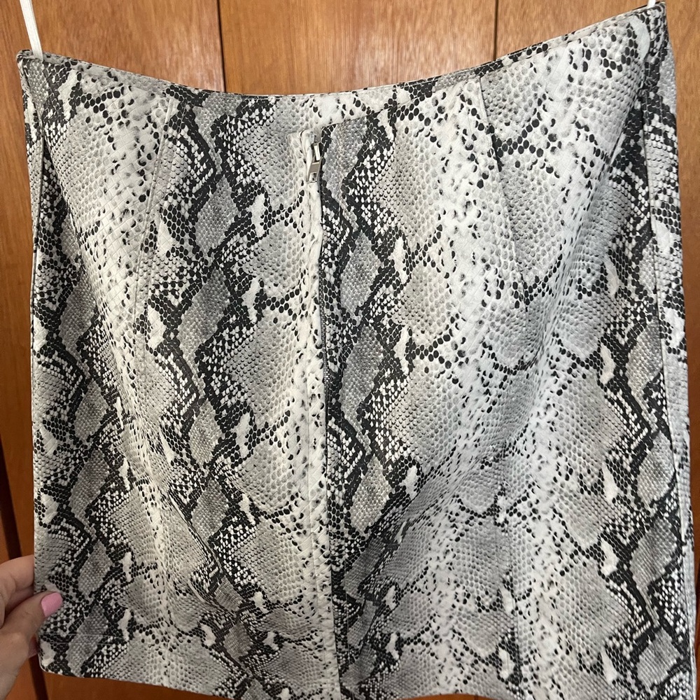 Victoria + Sophia snake print skirt